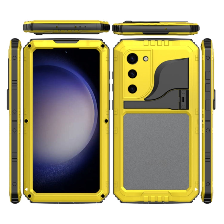 For Samsung Galaxy S23+ 5G RedPepper Wolf 360 Full Body Rugged IP68 Waterproof Phone Case(Yellow) - Galaxy S23+ 5G Cases by RedPepper | Online Shopping UK | buy2fix