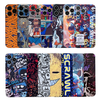 For iPhone 13 Pro Max Painted Pattern Precise Hole PC Phone Case(Cute Skull) - iPhone 13 Pro Max Cases by buy2fix | Online Shopping UK | buy2fix