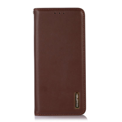 For Huawei Nova 11i / Enjoy 60 Pro / Maimang 20 5G KHAZNEH Nappa Top Layer Cowhide Leather Phone Case(Brown) - Huawei Cases by buy2fix | Online Shopping UK | buy2fix