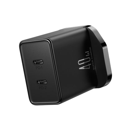 JOYROOM TCF09 40W Dual USB-C / Type-C 2PD Mini Intelligent Fast Charger(UK Plug) - USB Charger by JOYROOM | Online Shopping UK | buy2fix
