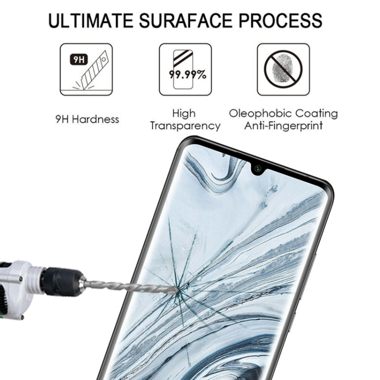 For Xiaomi Mi Note 10 3D Curved Edge Full Screen Tempered Glass Film(Black) - Xiaomi Accessories by buy2fix | Online Shopping UK | buy2fix