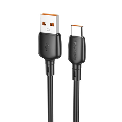 Borofone BX93 100W USB to USB-C/Type-C Data Cable, Length: 1m(Black) - USB-C & Type-C Cable by Borofone | Online Shopping UK | buy2fix