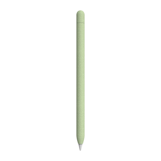 For Apple Pencil 1 LOVE MEI Frosted Leather Texture Silicone Protective Pen Case(Green) - Pencil Accessories by LOVE MEI | Online Shopping UK | buy2fix