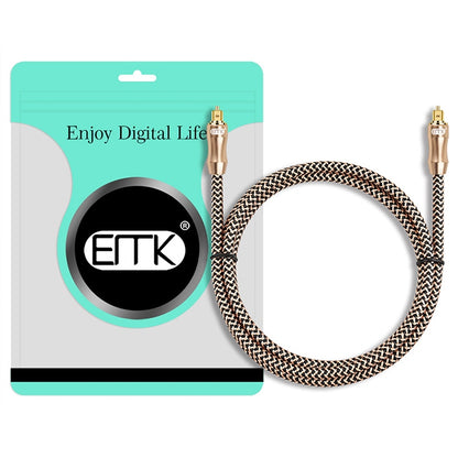 30m EMK OD6.0mm Gold-plated TV Digital Audio Optical Fiber Connecting Cable - Audio Optical Cables by EMK | Online Shopping UK | buy2fix