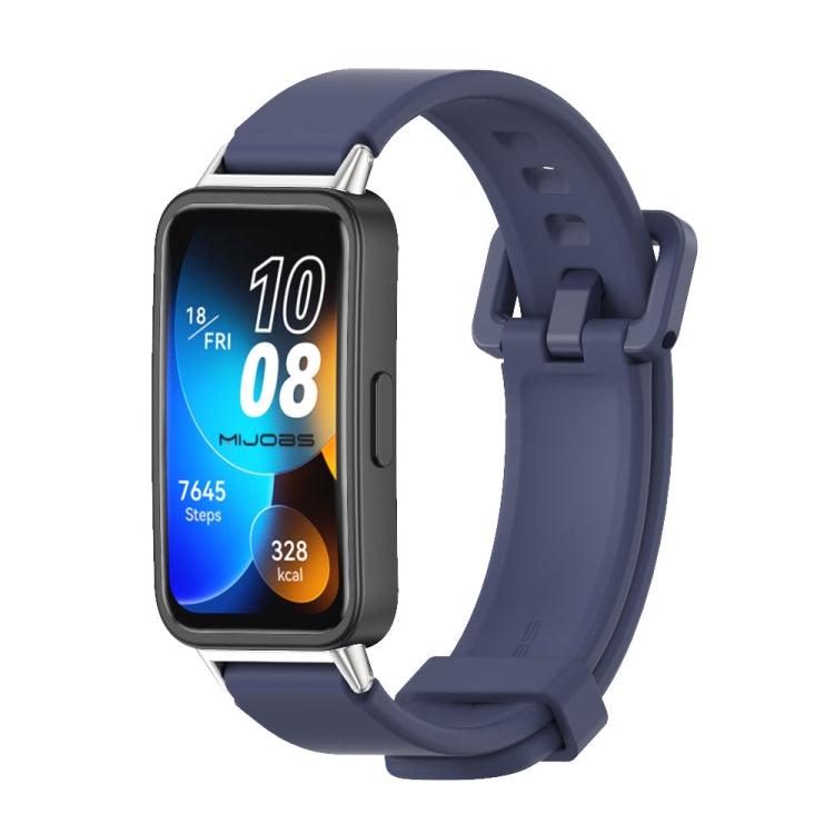 For Huawei Band 8 / 9 Mijobs Silicone Breathable Watch Band(Midnight Blue) - Watch Bands by MIJOBS | Online Shopping UK | buy2fix