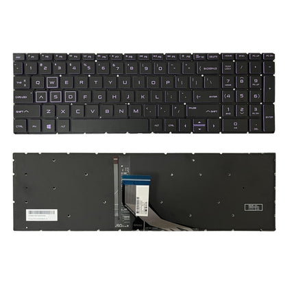 For HP Pavilion Gaming 15-DK US Version Laptop Backlight Keyboard(Purple) - HP Spare Parts by buy2fix | Online Shopping UK | buy2fix