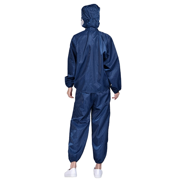 Striped Anti-static Split Hood Dust-proof Work Suit, Size:S(Navy Blue) - Protective Clothing by buy2fix | Online Shopping UK | buy2fix