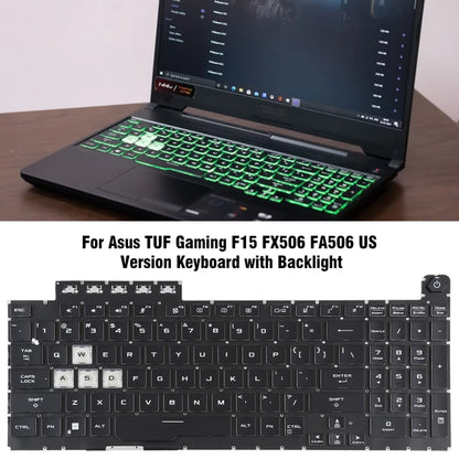 For Asus TUF Gaming F15 FX506 FA506 US Version Backlight Laptop Keyboard(Black) - Asus Spare Parts by buy2fix | Online Shopping UK | buy2fix