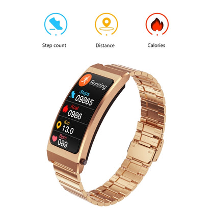 K13S 1.14 inch TFT Screen Milanese Metal Strap Smart Call Bracelet Supports Sleep Management / Blood Oxygen Monitoring(Rose Gold) - Smart Wristbands by buy2fix | Online Shopping UK | buy2fix