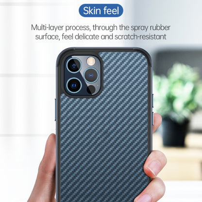 For iPhone 13 Pro SULADA Luxury 3D Carbon Fiber Textured Metal + TPU Frame Phone Case(Sea Blue) - iPhone 13 Pro Cases by SULADA | Online Shopping UK | buy2fix