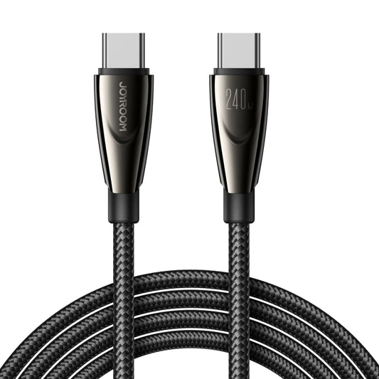JOYROOM SA31-CC5 240W USB-C/Type-C to USB-C/Type-C Fast Charge Data Cable, Length: 1.2m(Black) - USB-C & Type-C Cable by JOYROOM | Online Shopping UK | buy2fix