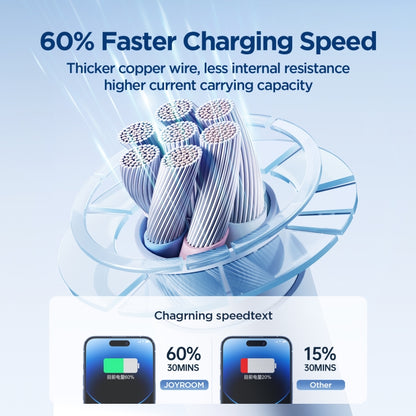 JOYRO0M SA29-CL3 30W USB-C/Type-C to 8 Pin Liquid Silicone Fast Charging Data Cable, Length: 2m(Blue) - 2 in 1 Cable by JOYROOM | Online Shopping UK | buy2fix