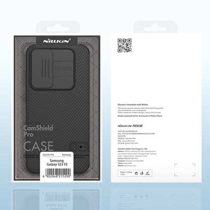 For Samsung Galaxy S23 FE NILLKIN Black Mirror Pro Series Camshield PC Phone Case(Black) - Galaxy S23 FE 5G Cases by NILLKIN | Online Shopping UK | buy2fix