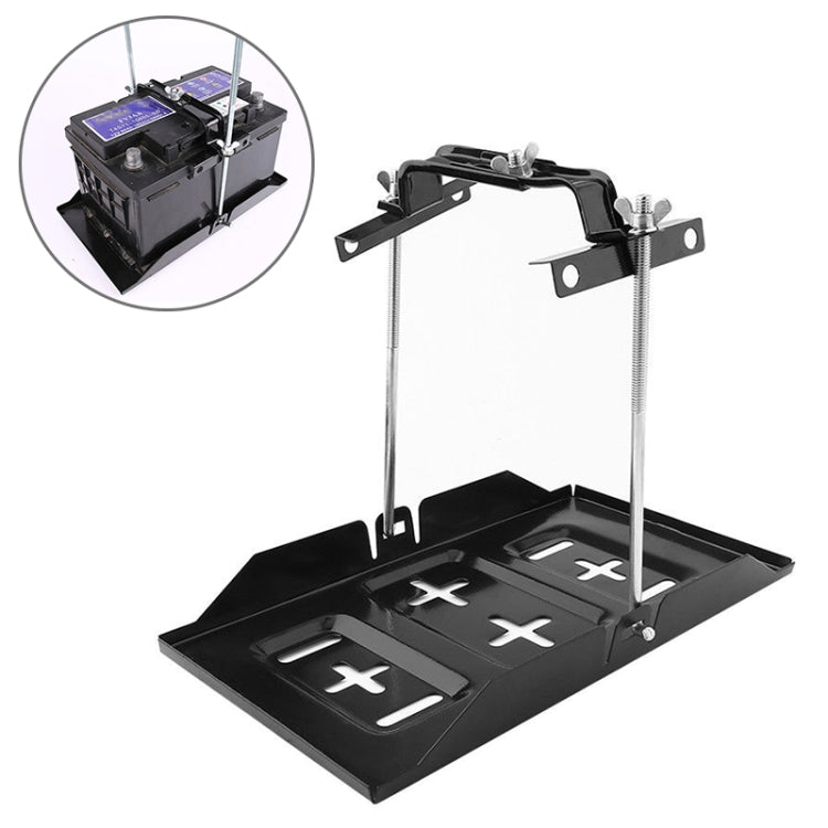 Car Universal Battery Bracket Adjustable Battery Fixed Holder + Base Tray, Size:34.5cm Base + 23cm Bracket - In Car by buy2fix | Online Shopping UK | buy2fix