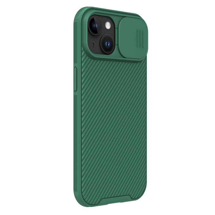 For iPhone 15 NILLKIN CamShield Pro Magnetic Magsafe Phone Case(Green) - iPhone 15 Cases by NILLKIN | Online Shopping UK | buy2fix