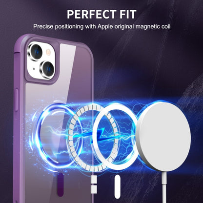 For iPhone 15 Plus MagSafe Magnetic Phone Case(Purple) - iPhone 15 Plus Cases by buy2fix | Online Shopping UK | buy2fix