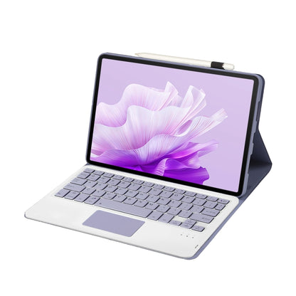 For Huawei MatePad Air 11.5 inch 2023 AH14-A Lambskin Texture Ultra-thin Detachable Bluetooth Keyboard Leather Case with Touchpad(Purple) - Huawei Keyboard by buy2fix | Online Shopping UK | buy2fix