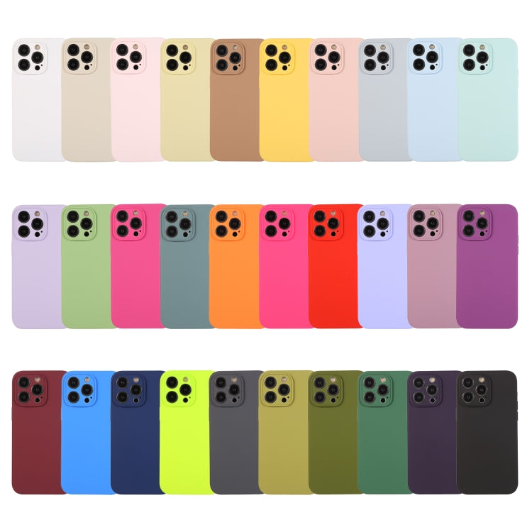 For iPhone 15 Pro Max Pure Color Liquid Silicone Fine Pore Phone Case(Mint Green) - iPhone 15 Pro Max Cases by buy2fix | Online Shopping UK | buy2fix