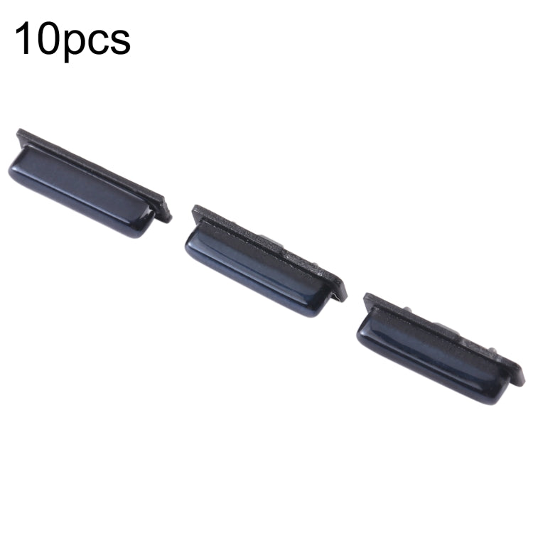 For Samsung Galaxy J6+ SM-J610 10pcs Power Button + Volume Control Button(Black) - Home key & Side Key by buy2fix | Online Shopping UK | buy2fix