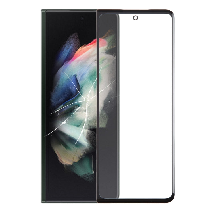 For Samsung Galaxy Z Fold3 SM-F926B/W22 LCD Secondary Screen Outer Glass Lens with OCA Optically Clear Adhesive - Outer Glass Lens by buy2fix | Online Shopping UK | buy2fix