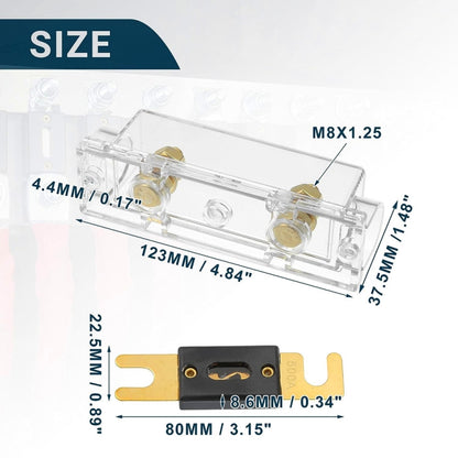 3 in 1 ANL Car Audio Modified Fuse Holder with 200A Fuse, Current:150A - Fuse by buy2fix | Online Shopping UK | buy2fix