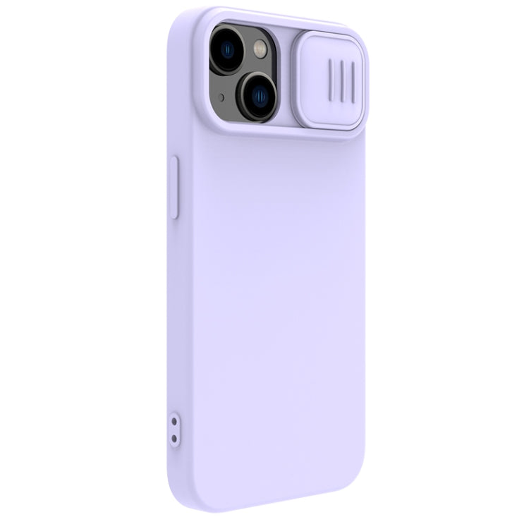 For iPhone 15 Plus NILLKIN CamShield MagSafe Liquid Silicone Phone Case(Purple) - iPhone 15 Plus Cases by NILLKIN | Online Shopping UK | buy2fix