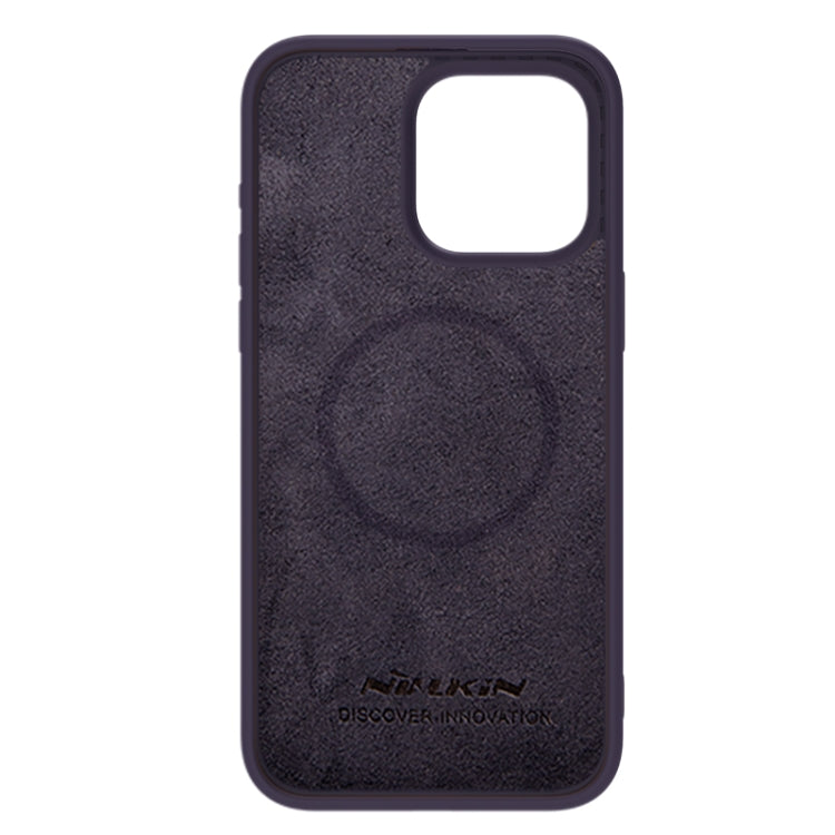 For iPhone 15 Pro Max NILLKIN CamShield MagSafe Liquid Silicone Phone Case(Deep Purple) - iPhone 15 Pro Max Cases by NILLKIN | Online Shopping UK | buy2fix