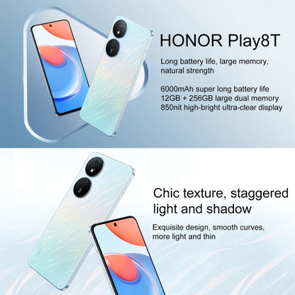 Honor Play8T, 12GB+256GB,  6.8 inch MagicOS 7.2 Dimensity 6080 Octa Core up to 2.4GHz, Network: 5G, OTG, Not Support Google Play(Green) - Honor by Huawei | Online Shopping UK | buy2fix