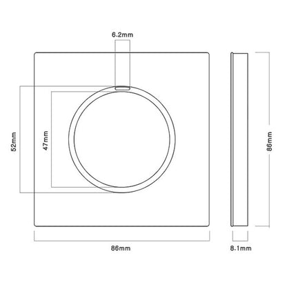 86mm Gray Aluminum Wire Drawing LED Switch Panel, Style:Four Open Dual Control - Consumer Electronics by buy2fix | Online Shopping UK | buy2fix