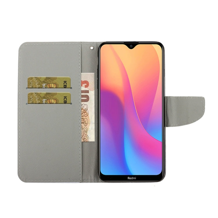 For Xiaomi Redmi 9A 3D Colored Drawing Horizontal Flip PU Leather Case with Holder & Card Slots & Wallet(Red Flower) - Xiaomi Cases by buy2fix | Online Shopping UK | buy2fix