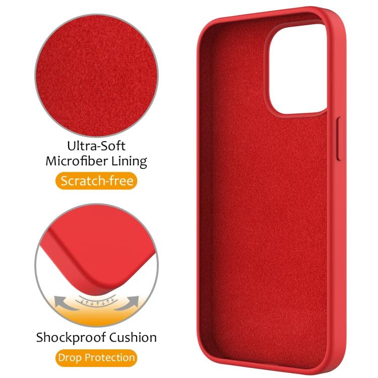 For iPhone 15 Pro MagSafe Magnetic Liquid Silicone Phone Case with Ring Holder(Red) - iPhone 15 Pro Cases by buy2fix | Online Shopping UK | buy2fix