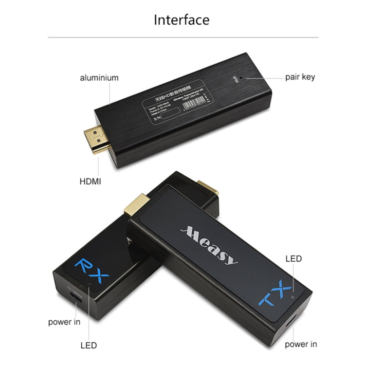 Measy W2H Nano 1080P HDMI 1.4 3D Wireless HDMI Audio Video Transmitter Receiver Extender, Transmission Distance: 30m, EU Plug - Computer & Networking by Measy | Online Shopping UK | buy2fix