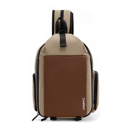 Cwatcun D107 Large Capacity Photography Backpack Shoulders Laptop Camera Bag, Size:22 x 36 x 16cm(Khaki) - Backpack by Cwatcun | Online Shopping UK | buy2fix