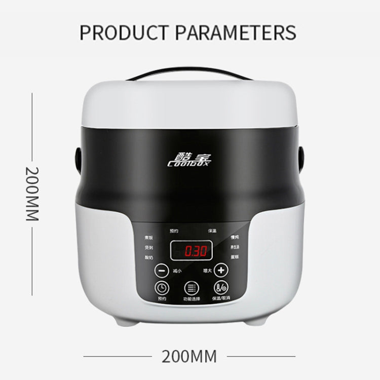 COOLBOX Vehicle Multi-function Mini Rice Cooker Capacity: 2.0L, Version:24V Standard - Rice Cookers by buy2fix | Online Shopping UK | buy2fix