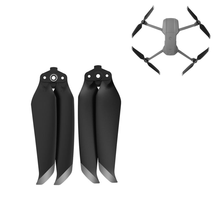 1 Pair Sunnylife 7238F-1 For DJI Mavic Air 2 Low Noise Quick-release Propellers(Silver) - DIY Propeller by buy2fix | Online Shopping UK | buy2fix