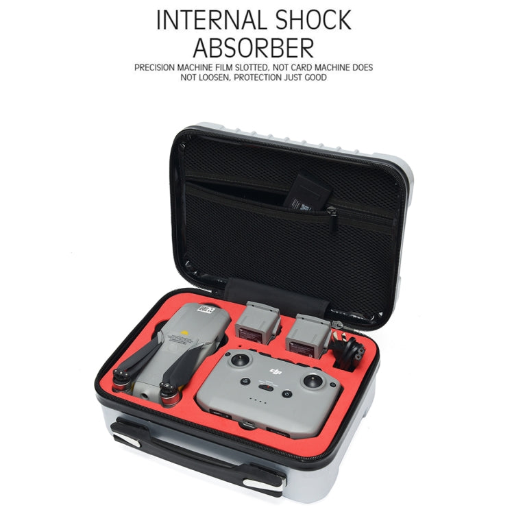 For DJI Mavic Air 2 Shockproof Portable ABS Suitcase Storage Bag Protective Box(Black) - Carry Cases & Bags by buy2fix | Online Shopping UK | buy2fix