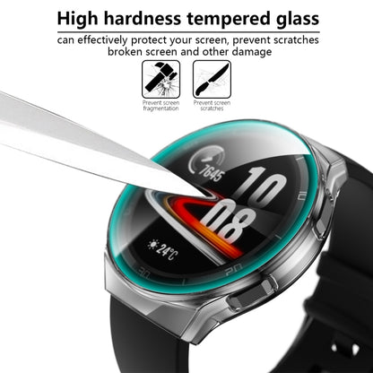 For Huawei Watch GT2e 2 in 1  Tempered Glass Screen Protector + Fully Plating PC Case(Transparent) - Smart Wear by buy2fix | Online Shopping UK | buy2fix