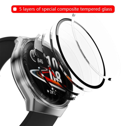 For Huawei Watch GT2e 2 in 1  Tempered Glass Screen Protector + Fully Plating PC Case(Transparent) - Smart Wear by buy2fix | Online Shopping UK | buy2fix