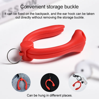 For AirPods 1 / 2 / AirPods Pro / Huawei FreeBuds 3 Wireless Earphones Silicone Anti-lost Lanyard Ear Hook(Silver) - Apple Accessories by buy2fix | Online Shopping UK | buy2fix