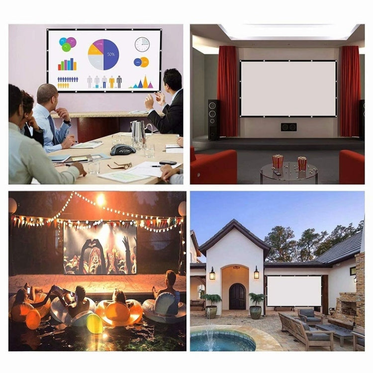 Simple Folding Thin Polyester Projector Film Curtain, Size:120 inch (16:9) Projection Area: 265 x 150cm - Consumer Electronics by buy2fix | Online Shopping UK | buy2fix