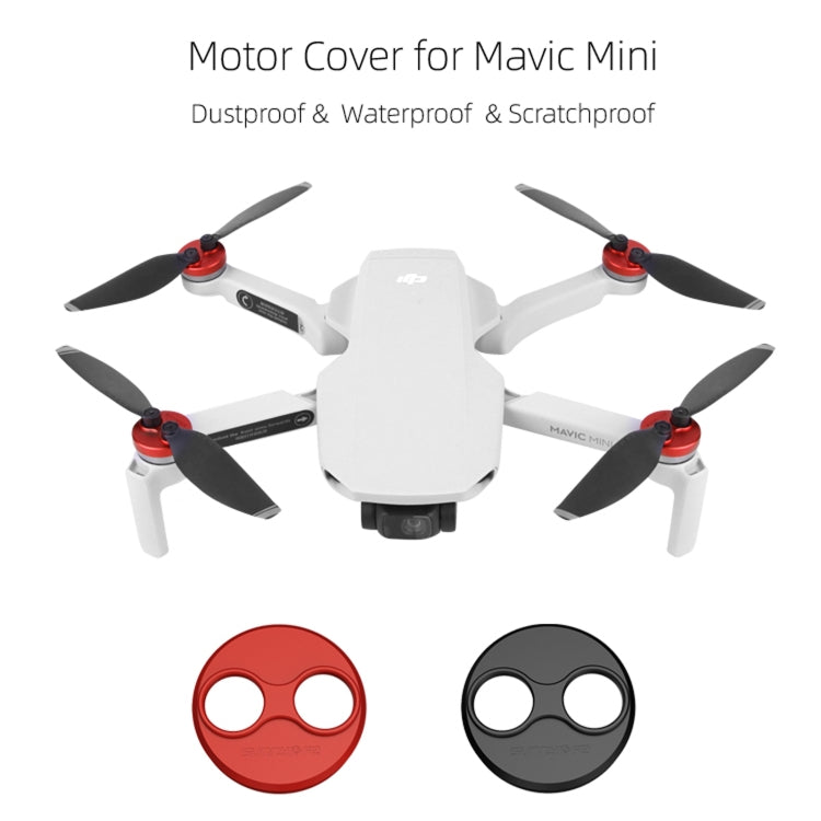 Sunnylife Dust-proof Waterproof Aluminum Alloy Motor Cover for DJI Mini 3 Pro/Mavic Mini/Mini SE(Black) - Other by null | Online Shopping UK | buy2fix