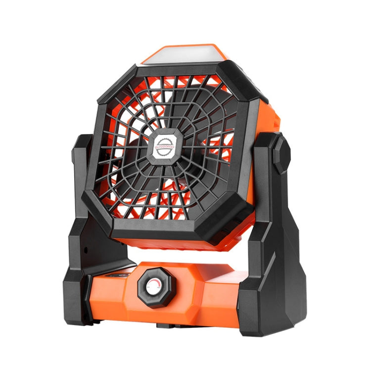 X3 Outdoor Portable Fan USB Charging Air Cooling Fan with LED Night Lamp (Orange) - Consumer Electronics by buy2fix | Online Shopping UK | buy2fix