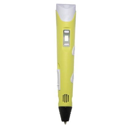 Hand-held 3D Printing Pen, UK Plug (Yellow) - 3D Printer by buy2fix | Online Shopping UK | buy2fix