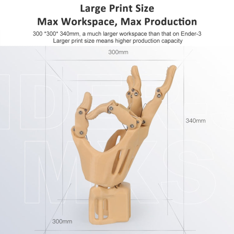 CREALITY Ender-3 Max Smart Sensor Dual Cooling Fans DIY 3D Printer, Print Size : 30 x 30 x 34cm, US Plug - 3D Printer by Creality | Online Shopping UK | buy2fix