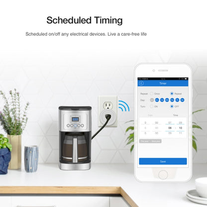SA-003 10A Mini WiFi Plug Timing Smart Socket Works with Alexa & Google Home, AC 100-240V, US Plug - Consumer Electronics by buy2fix | Online Shopping UK | buy2fix