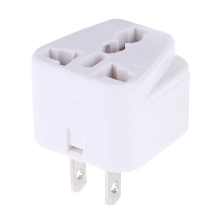 Portable Universal Socket to US Plug Power Adapter Travel Charger (White) - Consumer Electronics by buy2fix | Online Shopping UK | buy2fix