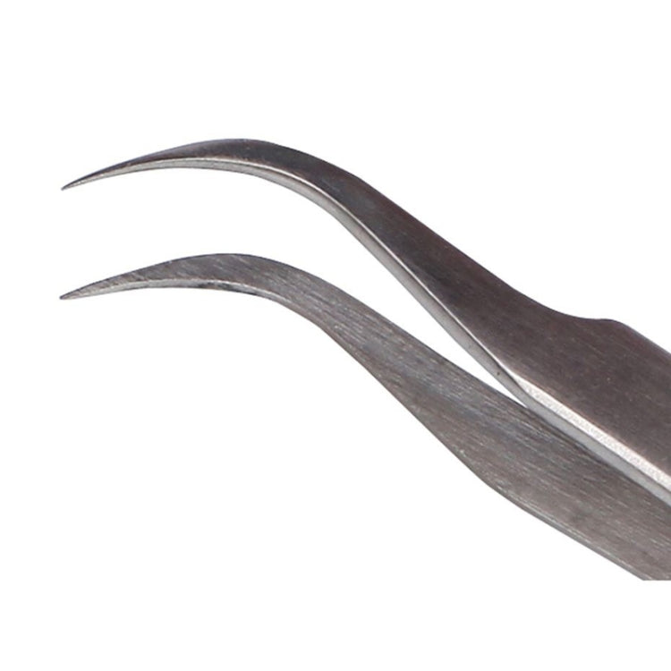 BEST BST-15L Brushed stainless steel tweezers - Tweezers by BEST | Online Shopping UK | buy2fix