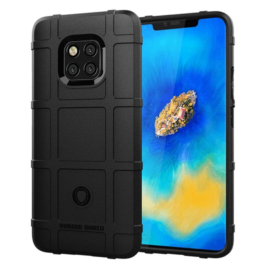 Shockproof Full Coverage Silicone Case for Huawei Mate 20 Pro Protector Cover (Black) - Mobile Accessories by buy2fix | Online Shopping UK | buy2fix