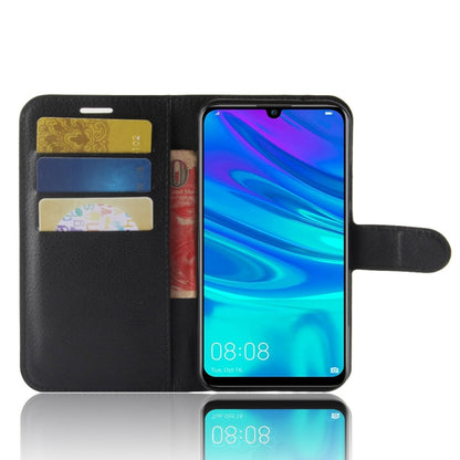 Litchi Texture Horizontal Flip Leather Case for Huawei P30 Lite, with Wallet & Holder & Card Slots (Black) - Mobile Accessories by buy2fix | Online Shopping UK | buy2fix