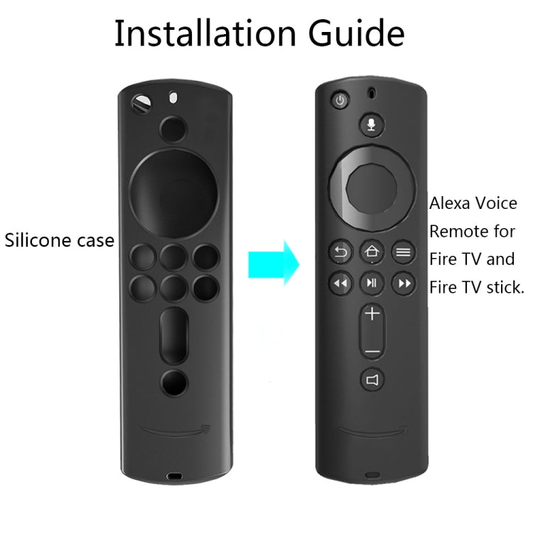 Non-slip Texture Washable Silicone Remote Control Cover for Amazon Fire TV Remote Controller (Purple) - Consumer Electronics by buy2fix | Online Shopping UK | buy2fix